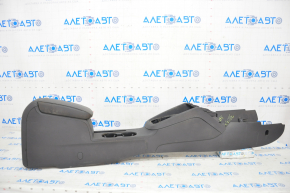 Central console armrest and cup holders VW Jetta 11-17 USA leather black, scratches, chemically treated
