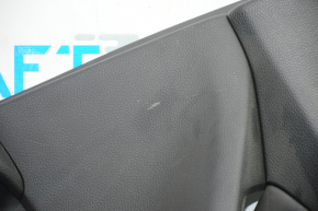 Door trim card rear right Honda Accord 18-18 black with black insert leather, armrest leather, scratches, tears