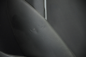 Door trim card rear right Honda Accord 18-18 black with black insert leather, armrest leather, scratches, tears