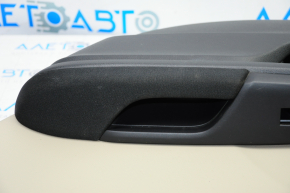 Door trim card rear right Honda Civic X FC 16-21 4d cloth black with beige insert plastic, scratches, for dry cleaning