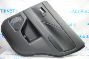 Door trim card rear right Mitsubishi Outlander 14-20 black with black insert leather, scratches