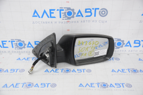 Right side mirror complete Kia Sorento 10-15 16 pins, turn signal, BSM, heated, graphite, paint peeling, chips on turn signal