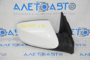 Right side mirror complete Hyundai Santa FE Sport 13-16 pre-rest 3 pins, white,