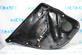 Door trim card rear right Mazda 3 14-16 BM black with black insert cloth, armrest plastic, scratches