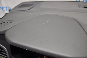 Dashboard front panel without AIRBAG Hyundai Sonata 15-17 gray inlay, scratches