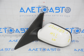 Left side mirror assembly Mazda3 03-09 3 pins, white, broken mirror element