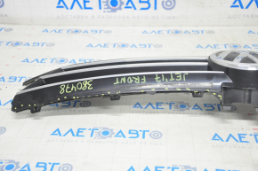 Radiator grill VW Jetta 15-18 USA with badge, with chrome, no fragments, sand, cracked krep