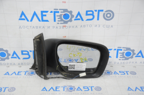 Right side mirror assembly Mazda CX-7 06-08 3 pins, silver, broken plastic frame, scuffed