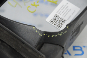 Right side mirror assembly Mazda CX-7 06-08 3 pins, silver, broken plastic frame, scuffed