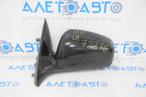 Left side mirror assembly for Lincoln Town Car 98-11, 5-pin, heated, black, chip cut off, scratches on glass