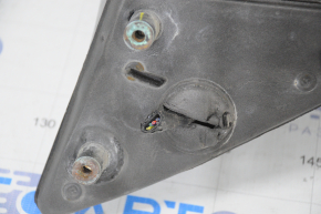 Left side mirror assembly for Lincoln Town Car 98-11, 5-pin, heated, black, chip cut off, scratches on glass