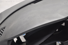 Torpedo front panel without AIRBAG Kia Optima 16-20 black, cracked, scuffs