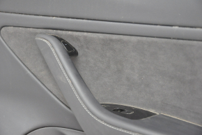 Door trim card front right Tesla Model 3 18-20 leather black, with window lift control and door opening button