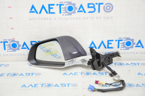 Side mirror left Tesla Model 3 18- 13+2 pins, heated, chrome, graphite, broken chrome