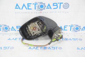 Left mirror housing for Lexus LS460 LS600h 07-09 pre-rest 12 pins, dark blue, missing mirror element, missing housing fragment