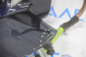 Left mirror housing for Lexus LS460 LS600h 07-09 pre-rest 12 pins, dark blue, missing mirror element, missing housing fragment