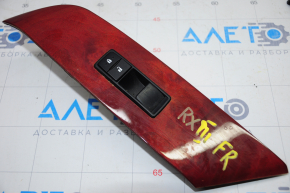 Front right window lift control Lexus RX350 RX450h 10-15 black, with burgundy wood trim