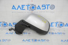 Left side mirror complete Nissan Versa Note 13-17 9 pins, camera, heated, silver, broken mount