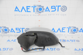 Left side mirror complete Nissan Versa Note 13-17 9 pins, camera, heated, silver, broken mount