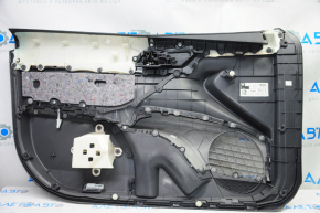 Door trim card front right Toyota Camry v70 18-23 dark gray with gray insert plastic, armrest rubber, scratches, bumps