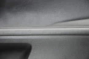 Door trim card front right Lexus ES300h ES350 13-15 black with black insert leather, armrest leather, molding under wood gloss, butts
