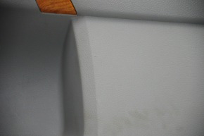 Door trim card front right Toyota Highlander 08-13 gray with black insert leather, armrest leather, JBL, scratches