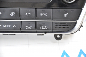 Climate control Hyundai Sonata 15-15 auto, dual zone with heating, chrome chipped, scratch on glass