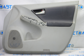 Door trim card front right Toyota Prius 30 10-15 gray with gray insert leather, JBL, scratches, broken fastener