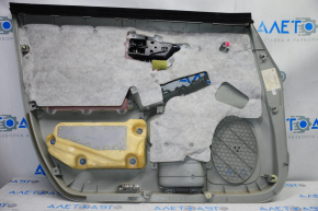 Door trim card front right Toyota Prius 30 10-15 gray with gray insert leather, JBL, scratches, broken fastener
