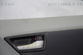 Door trim card front right Toyota Prius 30 10-15 gray with gray insert leather, JBL, scratches, broken fastener