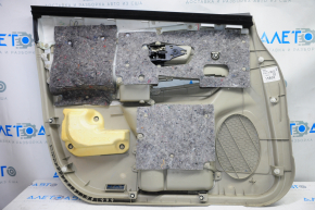 Toyota Prius V 12-17 front right door panel, beige with beige cloth insert, without reflector