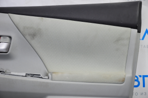 Door trim card front right Toyota Prius V 12-17 gray with gray insert cloth, tear, scratches, for dry cleaning
