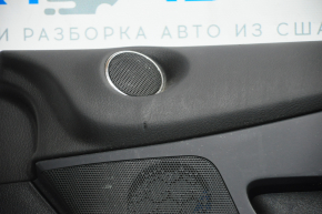 Door trim card front right Lexus RX350 RX450h 10-15 black with black insert leather, armrest gray leather type 2, tears, bumps