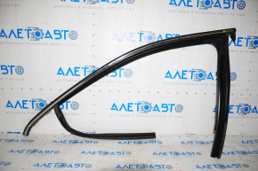 Upper front left door molding Jeep Cherokee KL 14-22 chrome with glass seal, butt