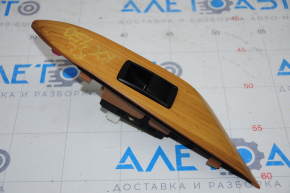 Rear left window lift control Lexus RX350 RX450h 10-15 black, with light brown wood trim