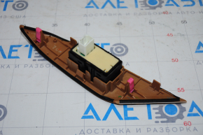 Rear left window lift control Lexus RX350 RX450h 10-15 black, with light brown wood trim