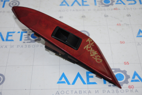 Rear left window lift control Lexus RX350 RX450h 10-15 black, with burgundy wood trim