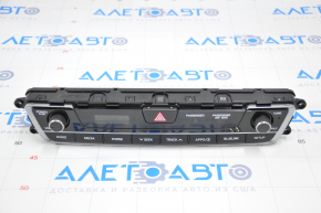 Hyundai Sonata 15-17 clock panel with radio control, crack in the overlay