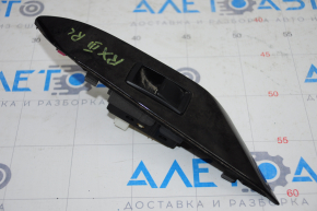 Rear left window lift control Lexus RX350 RX450h 10-15 black, with wood trim black