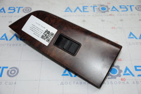 Rear left window lift control Toyota Sequoia 08-16 black, manual, with wood trim