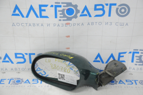Left side mirror Ford Taurus 96-99 green, missing housing fragment, broken fasteners
