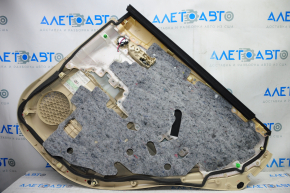 Door trim card rear left Lexus RX350 RX450h 10-12 beige with beige insert leather, armrest leather, tears