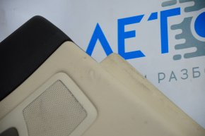 Door trim card rear left Lexus RX350 RX450h 10-12 beige with beige insert leather, armrest leather, water damage, cracked leather, broken crepe, pokes