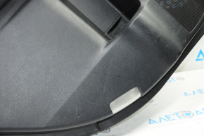 Door trim card rear left Lexus RX350 RX450h 10-12 black with black insert leather, armrest black leather, leather tear, crepe break, scratches