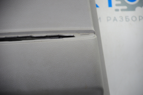 Door trim card rear left Toyota Highlander 08-10 gray with black insert leather, armrest leather, JBL, scratches