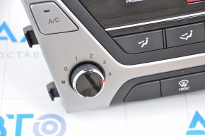 Climate control Hyundai Elantra AD 17-18 manual chrome is worn out, the trim is worn out