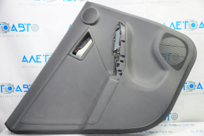 Door trim card rear left Toyota Prius 30-11 10-15 dark gray with dark gray insert leather, scratches