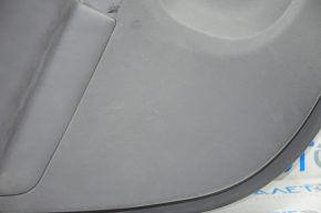 Door trim card rear left Toyota Prius 30-11 10-15 dark gray with dark gray insert leather, scratches