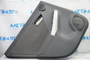 Door trim card rear left Toyota Prius 30-11 10-15 dark gray with dark gray insert cloth, scratches