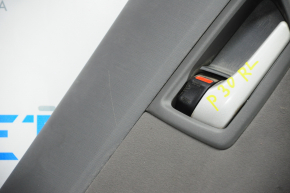 Door trim card rear left Toyota Prius 30-11 10-15 dark gray with dark gray insert cloth, scratches